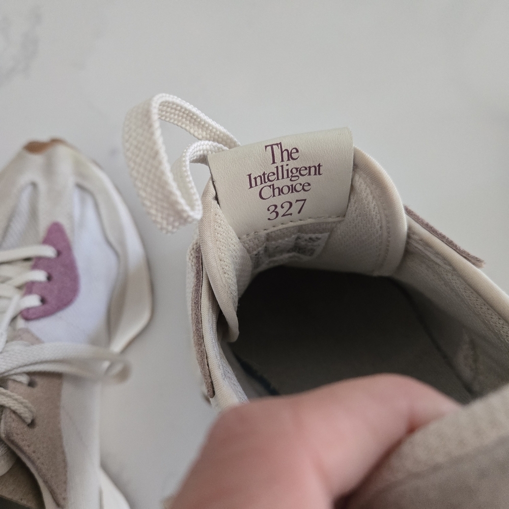 New Balance Calia 327 Sneaker Casual Athletic Shoes Pink White Beige 9.5 Ws327rp - Picture 9 of 10